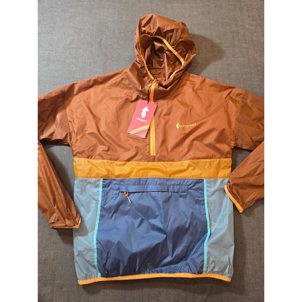 Cotopaxi Teca Half Zip Windbreaker Mens S Colorblock Packable Hoodie Hike New